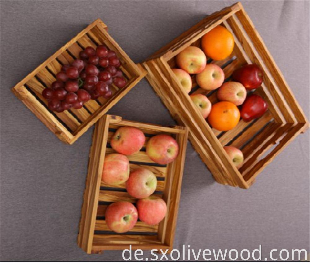 Olive Wood Fruit Crate